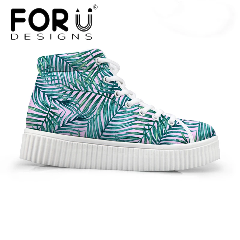 FORUDESIGNS/Новинка 2018 года женская повседневная обувь на плоской подошве с высоким