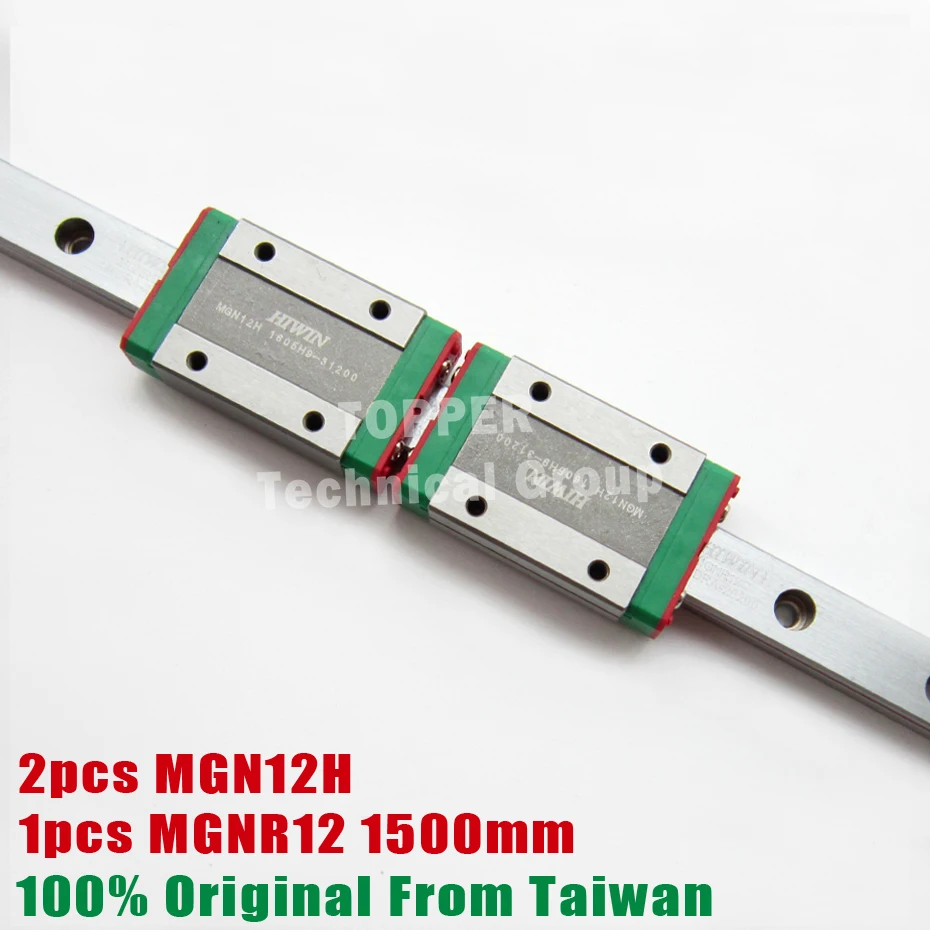 HIWIN MGN12 Linear Rail Guide 3D printer Carriage Block Slider for CNC