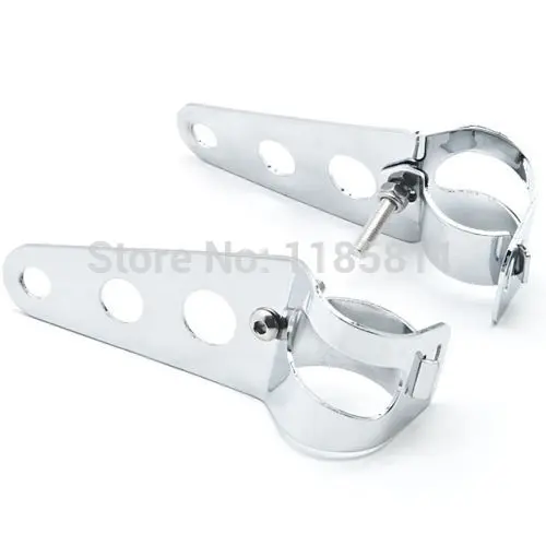 Хромированный Кронштейн для фар Suzuki Volusia VS 700 750 800 1400 1500 Honda VT Shadow Spirit Kawasaki EN Vulcan 450