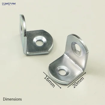 

5pcs/set 20x20mm Rack Bracket Angle Bracket Reinforced Right Angle L-Type Corner Code Trumpet Corner Code