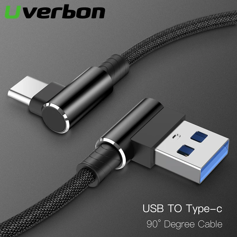 

90 degree USB Cable Micro USB Type C Charge Cable L elbow Phone Fast Charging Data Code for Samsung Galaxy Xiaomi Huawei