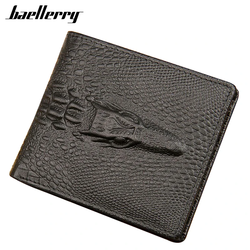 Baellerry men vintage animal patterns without zipper standard wallet short paragraph leather design | Багаж и сумки