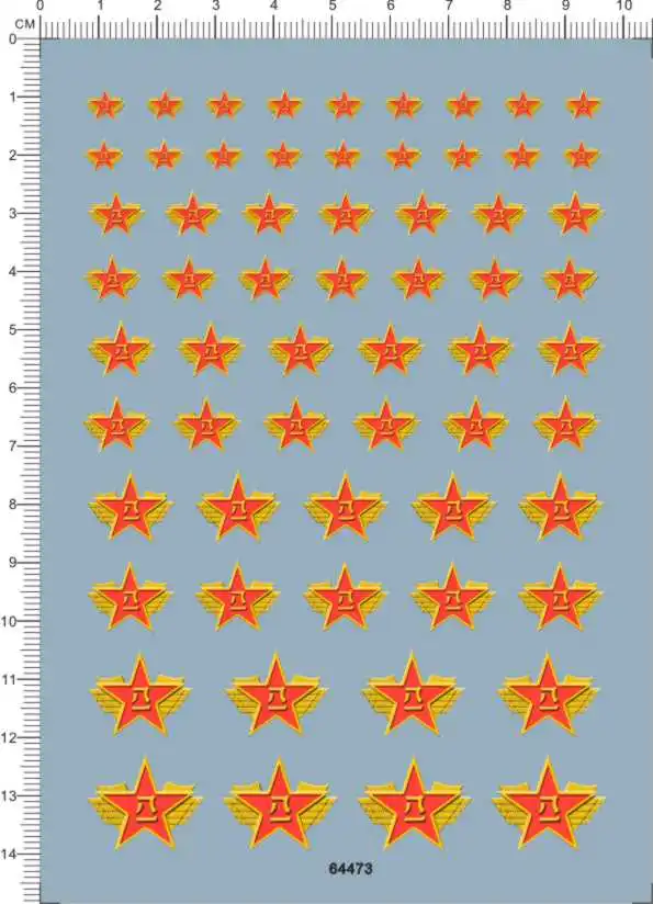 1/285 Chinese National Flag Water Slide Decals 