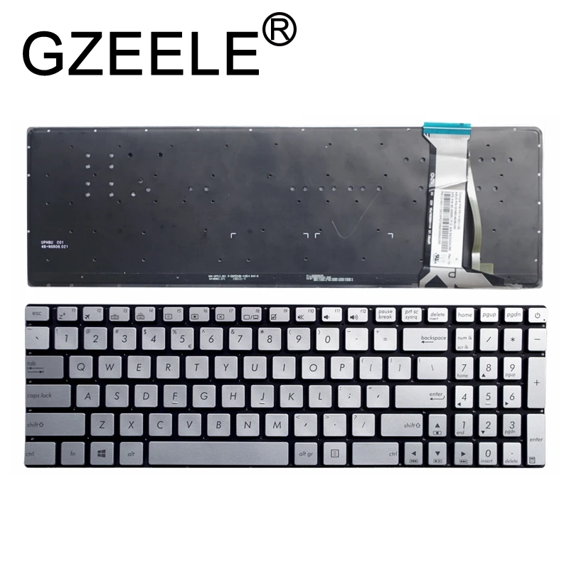 GZEELE новая клавиатура с подсветкой для Asus N551VW N551ZU N551JX N551JB N551JK N551JM N551JQ N551JW G551VW G551JK N551 ноутбук клавиатура с подсветкой