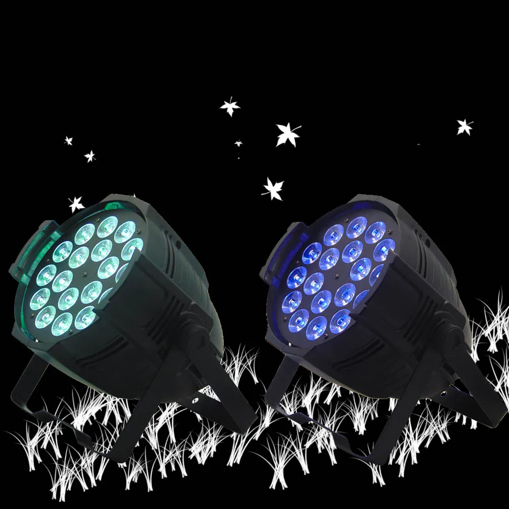 

2Pcs 18x12W RGBW 4IN1 PAR Stage Lighting Effect DMX Master-Slave Led for DJ