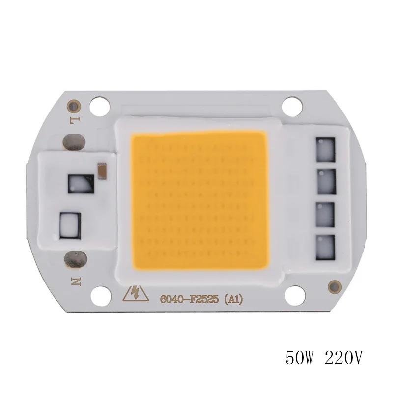 Садовый светильник 20 Вт 30 Вт 50 Вт светодиодный чип 220 В светодиодный COB ламповый чип вход IP65 Smart IC подходит для DIY светодиодный прожектор светильник светодиодный модули высокое качество