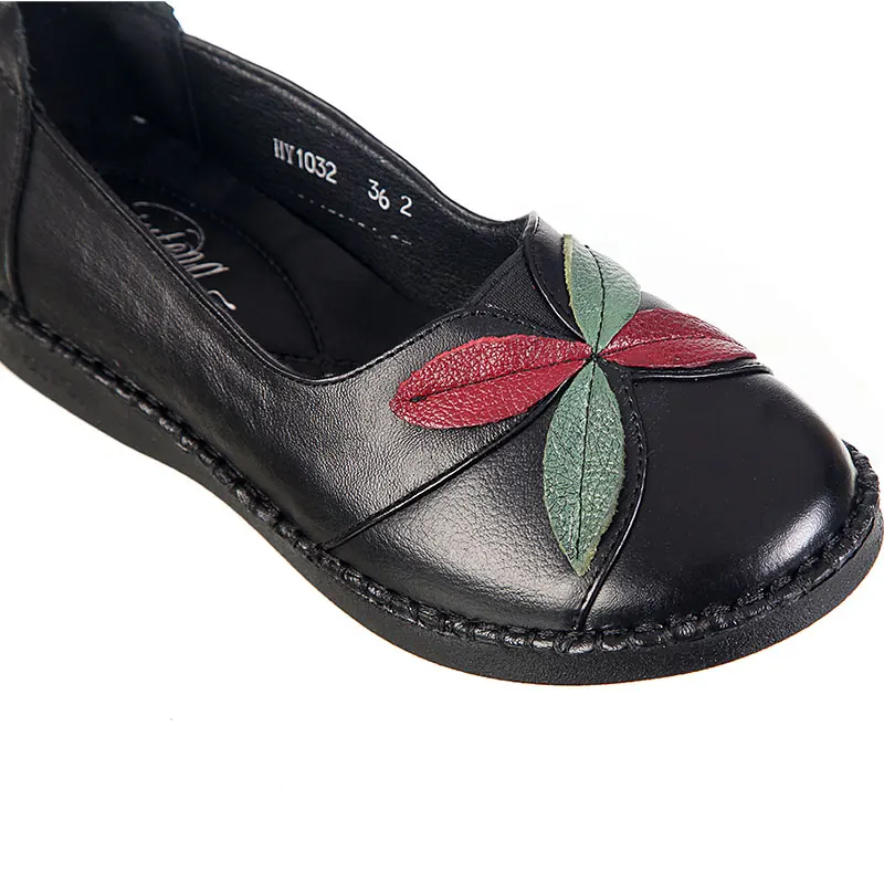 1032 Verano 1032 De red Madre Suave Transpirable Mujeres Xiuteng Gran 41 Tamaño 1032 Pisos Zapatos black Ocio Genuino Para Cuero 2018 purple Regalo Mujer La v4qwpfg