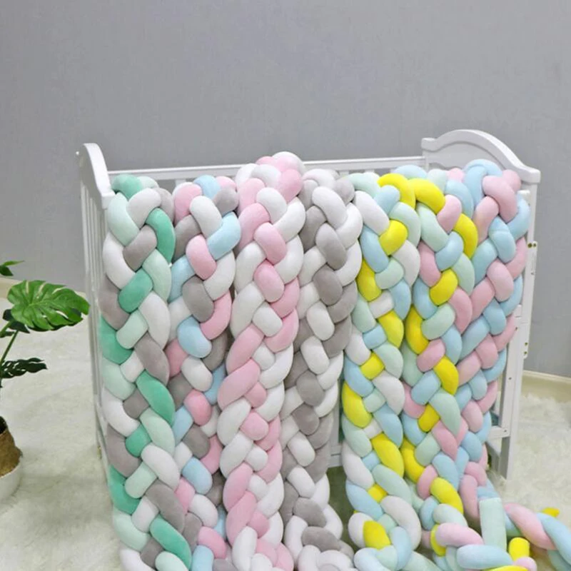 Ins 4 плетеные детские манежи тканые детские манежи с узлом для новорожденных кроватки бамперы защита от столкновений Детская кровать окруженный забор