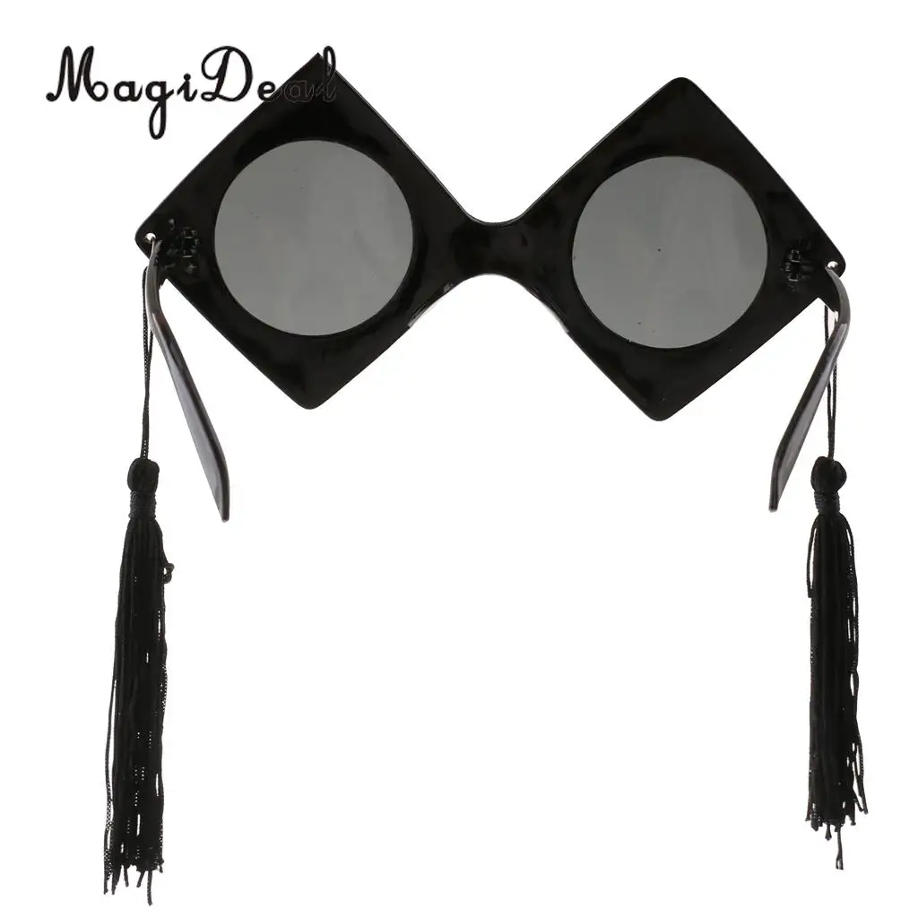 Fun Trencher Cap Sunglasses Graduation Cap Glasses Birthday Party Photo Props Cosplay Costume Accessory