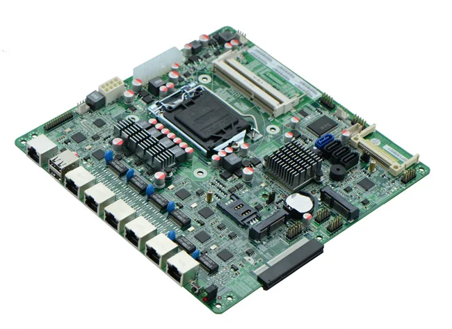 Промышленный маршрутизатор H67SL 6 lan материнская плата upport i3/i5/i7process с * USB 2 COM|firewall