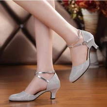 Новинка; женская обувь для латинских танцев; женская танцевальная обувь для взрослых; обувь для девочек на мягкой подошве; Каблук 3,5 см, 4,5 см, 5,5 см, 6,5 см, см, квадратный танец; wd145