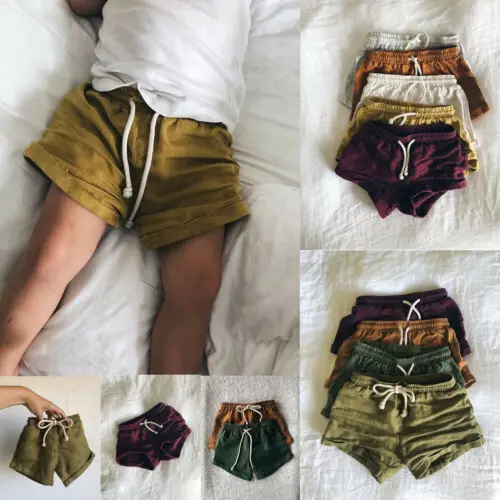 

Newborn Baby Boy & Girl Kids Solid Bottom Harem Pants Leggings Trousers 0-3Years