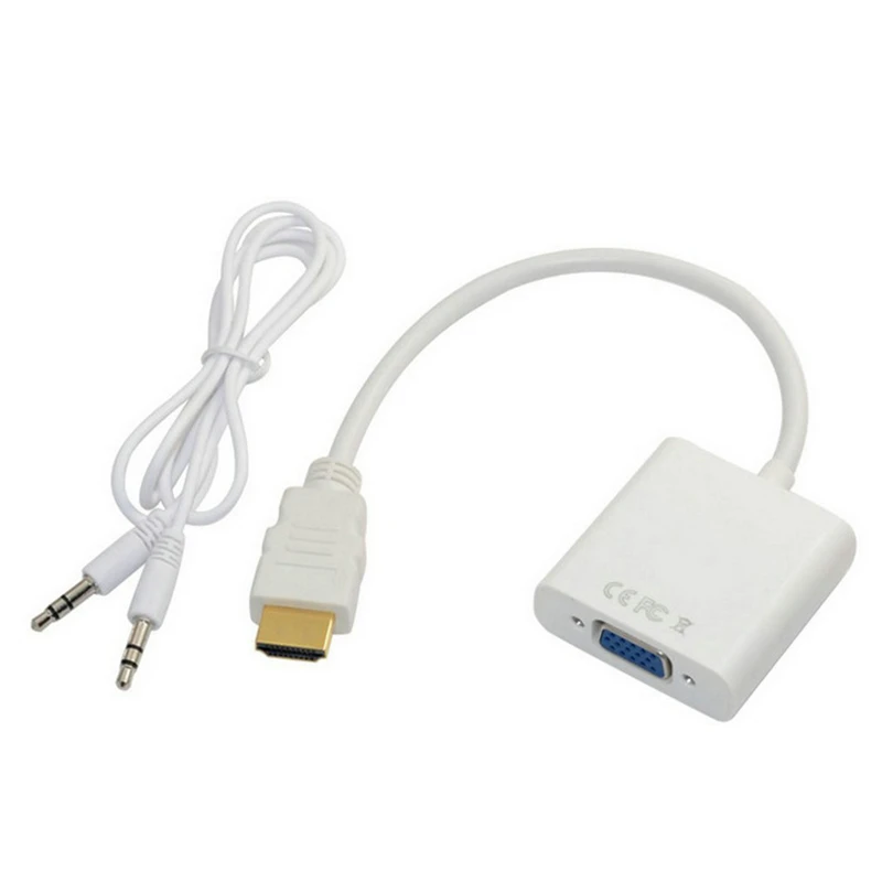 Trumsoon Gold Plated High-Speed 1080P Active HDMI to VGA Converter Adapter Male to Female Cable for PC Laptop DVD HDTV PS4 Trumsoon Gold Plated High-Speed 1080P Active HDMI to VGA Converter Adapter Male to Female Cable for PC Laptop DVD HDTV PS4