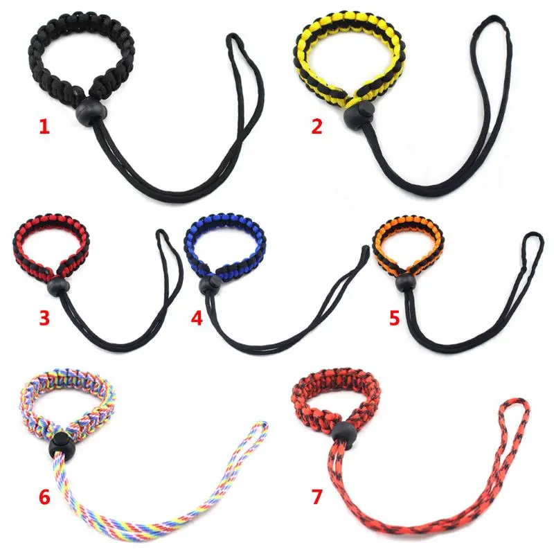Нейлоновый плетеный браслет Paracord для цифровой камеры ручной ремешок Nikon Canon Sony