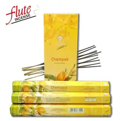 Флейта 120 палочки/пакет Champak ароматическая специя ароматические палочки с сердечником Эльсой из индийского жжение в Чай дом для йоги