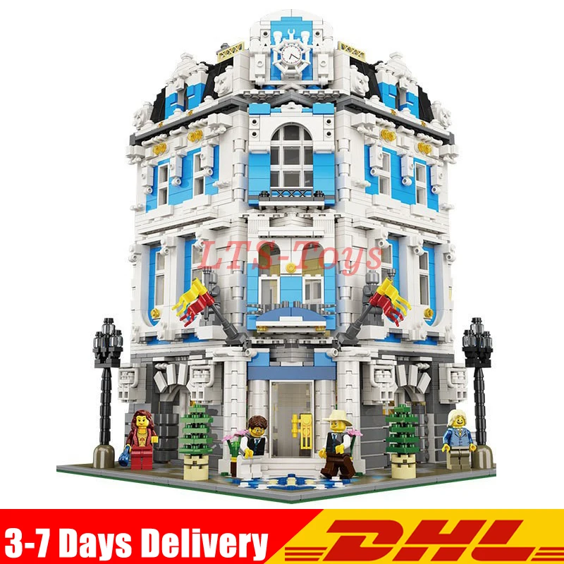 

IN Stock DHL Lepin 3196pcs 15018 MOC Creator City Series The Sunshine Hotel Set Building Blocks Bricks Educational Toy LegoINGys