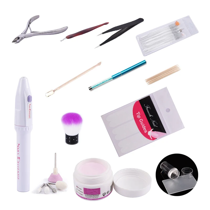

ROSALIND 1Set Nail Art Manicure Tools Set Nail Brush Cuticle Professional Beauty Easy Handle Gel Tools Personal Salon use
