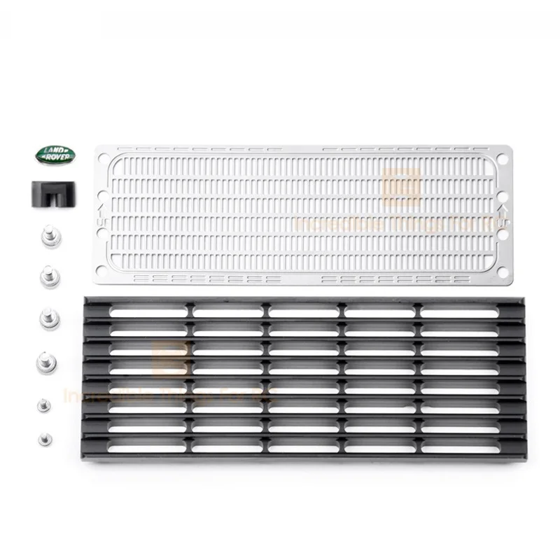 

Aluminum Alloy Front Inlet Grille Metal Cooling Grid For 1/10 Rc Crawler Car Land Rover Defender Traxxas Trx4