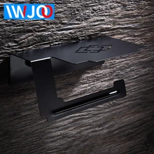 Toilet Paper Holder with Shelf Black Stainless Steel Paper Towel Holder Wall Mounted Toilet Tissue Roll Paper Holder Rack Toilet Paper Holder with Shelf Black Stainless Steel Paper Towel Holder Wall Mounted Toilet Tissue Roll Paper Holder Rack