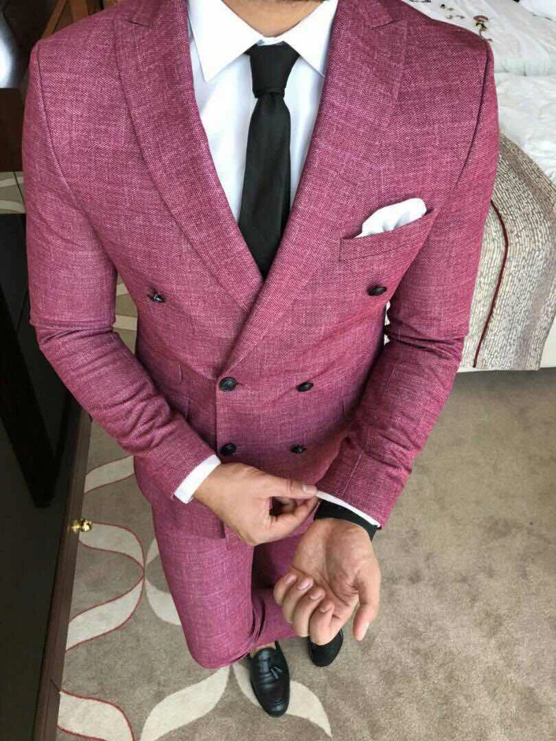 Linen men suit for wedding Latest Coat Pant Designs suits men Slim ...