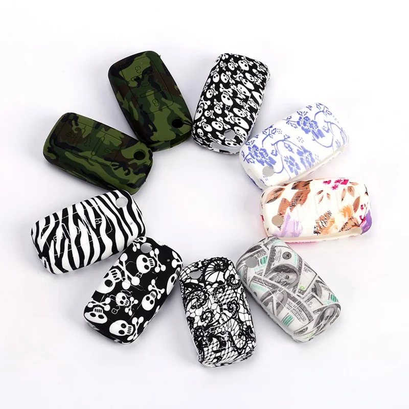 

Silicone Car Key Case Cover for Golf 4 5 6 Bora Passat B5 B6 Superb Octavia Fabia SEAT Ibiza Leon