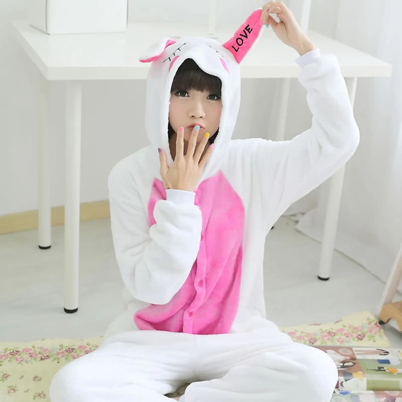 Для мужчин Для женщин Lover Onesie Пижама с капюшоном в виде животных Стич Пикачу единорога панда с человеком-пауком Пижама унисекс для взрослых