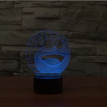 [Seven Neon] Doraemon акрил 7 цветов настольная лампа 3D лампа Новинка светодиодный ночник Миллениум Сокол свет
