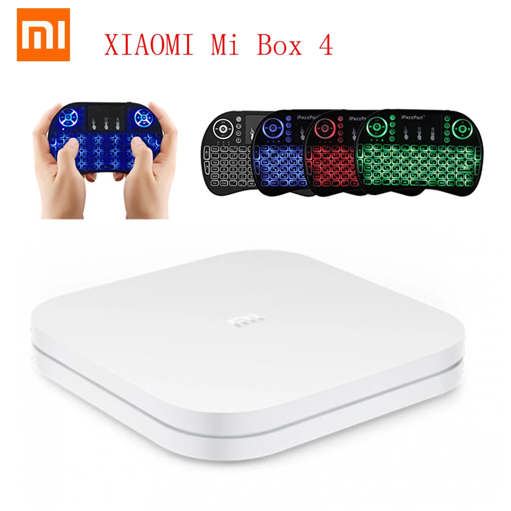 

XIAOMI Mi Box 4 Android 6.0 Chinese Version US PLUG Amlogic CortexA53 Quad Core 64bit 2GB8GB 4K HDR TV Box DTSHD 2.4G WiFi HDMI