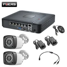 4.0MP 1520P 2 шт Водонепроницаемая камера CCTV 4CH 5в1 AHD DVR система безопасности видеонаблюдения видео CCTV HDMI с 1 ТБ 2 ТБ HDD DIY Набор