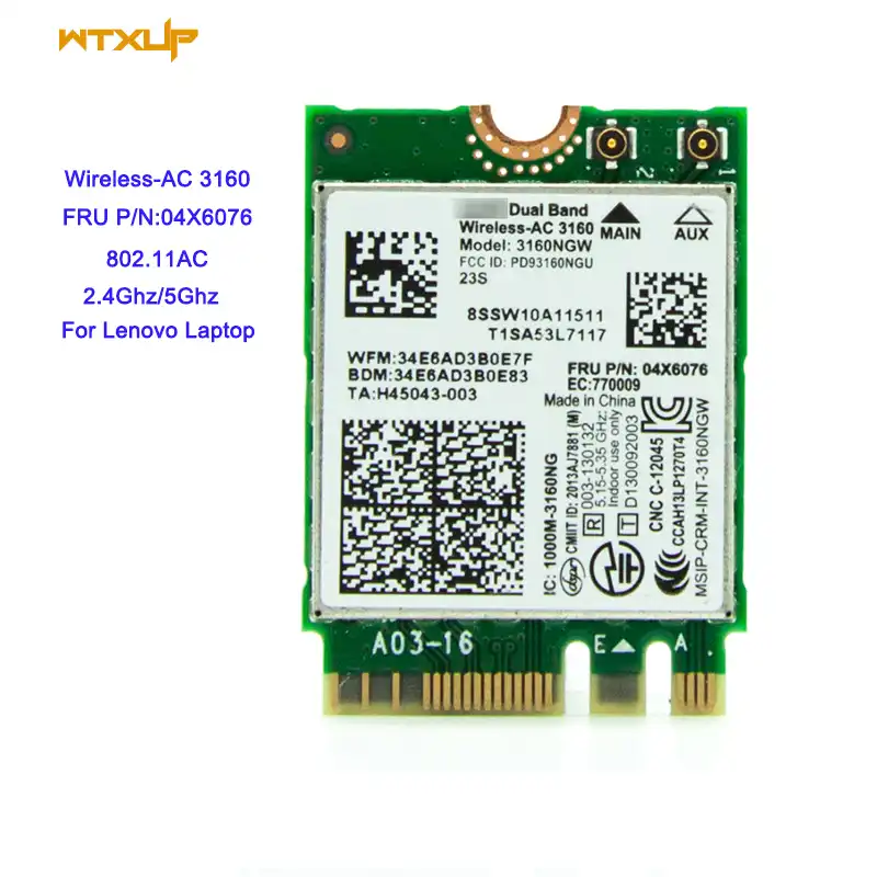 Wireless Adapter Card for Atheros QCA9377 QCNFA435 802.11AC 2