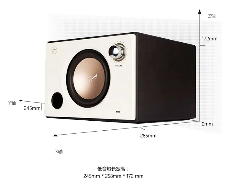 HIVI M10 активный Настольный по дереву динамик HiFi для ноутбуков и компьютерный мультимедийный 2,1 Pmax 20 Вт картина с роялем бас регулировки