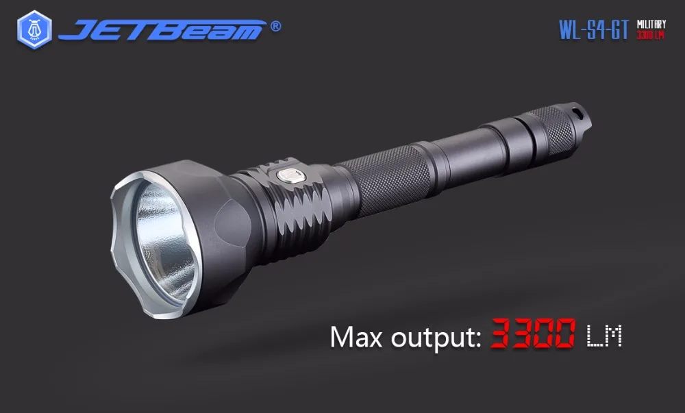 JETBeam WL-S4-GT охотничий фонарь Cree XHP70 светодиодный MAX.3300 люмен луч расстоянии 400 м тактический фонарик для Спорт на открытом воздухе