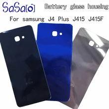 10 sztuk/partia drzwi baterii zamiennik obudowy do telefonu Samsung Galaxy J4 + j4 plus J415F J6 + Plus J610F powrót szkło pokrywa obudowy