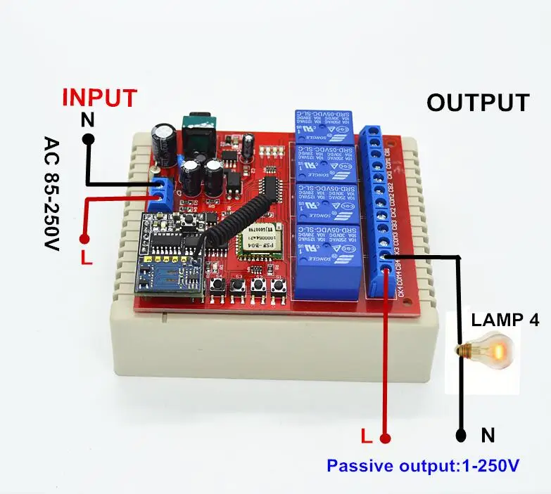 AC 85-250V умный wifi переключатель задержки дистанционного управления 4 способа 433Hz беспроводные переключатели домашней автоматизации электрические приборы переключатель