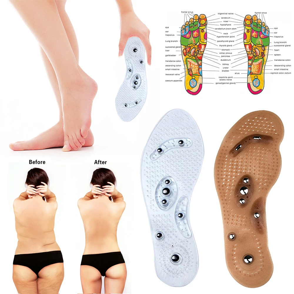 27cm Magnetic Insole Footbed Magnetotherapy Massage Therapy Pain Acupuncture Points Slimming Insoles Foot Care Tool For Man 27cm Magnetic Insole Footbed Magnetotherapy Massage Therapy Pain Acupuncture Points Slimming Insoles Foot Care Tool For Man