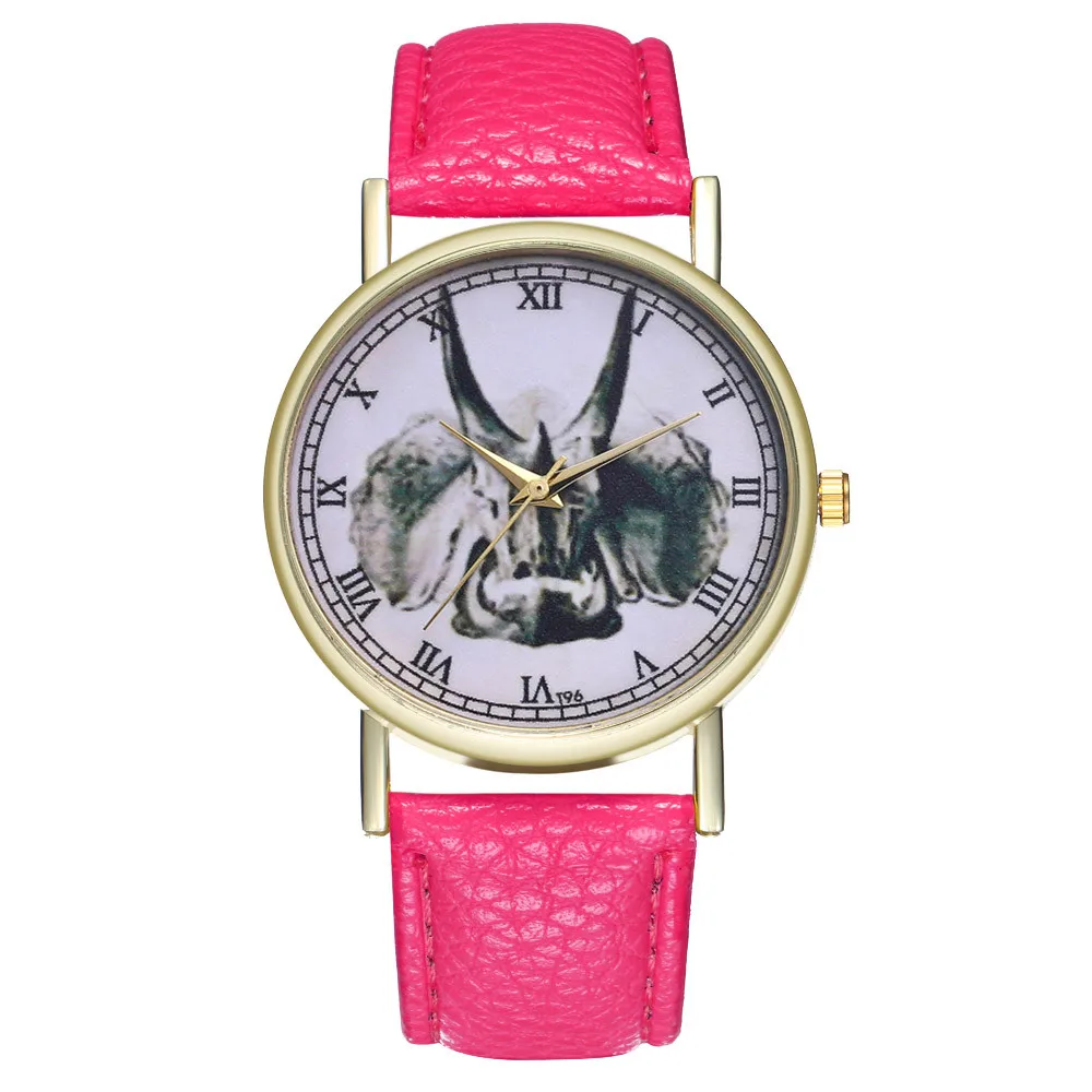 Women Fashion Round Triangular Dragon Leather Band Quartz Watch Fashion Woman Clock For Gifts Women Fashion Round Triangular Dragon Leather Band Quartz Watch Fashion Woman Clock For Gifts