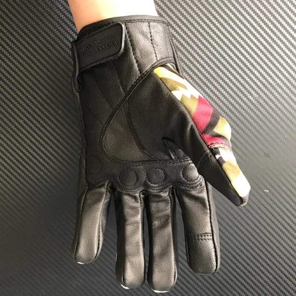 leather mesh protector glove touch screen MOTOMASTR  Graffiti   c2
