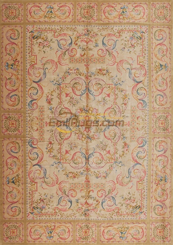 Spanish Savonnerie Carpet Runner Wool Bedroom Rug Carpet Living Room