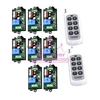 220V 1CH Radio Wireless Remote Control Switch 8 Receiver&2 transmitter Learning Code light lamp LED ON OFF Output Adjusted mini ► Photo 1/6