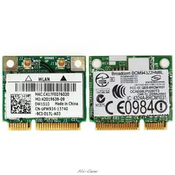 Mini PCI-E BCM94322HM8L DW1510 Dual Band 300 M Беспроводной карты для DELL E5500 E4200