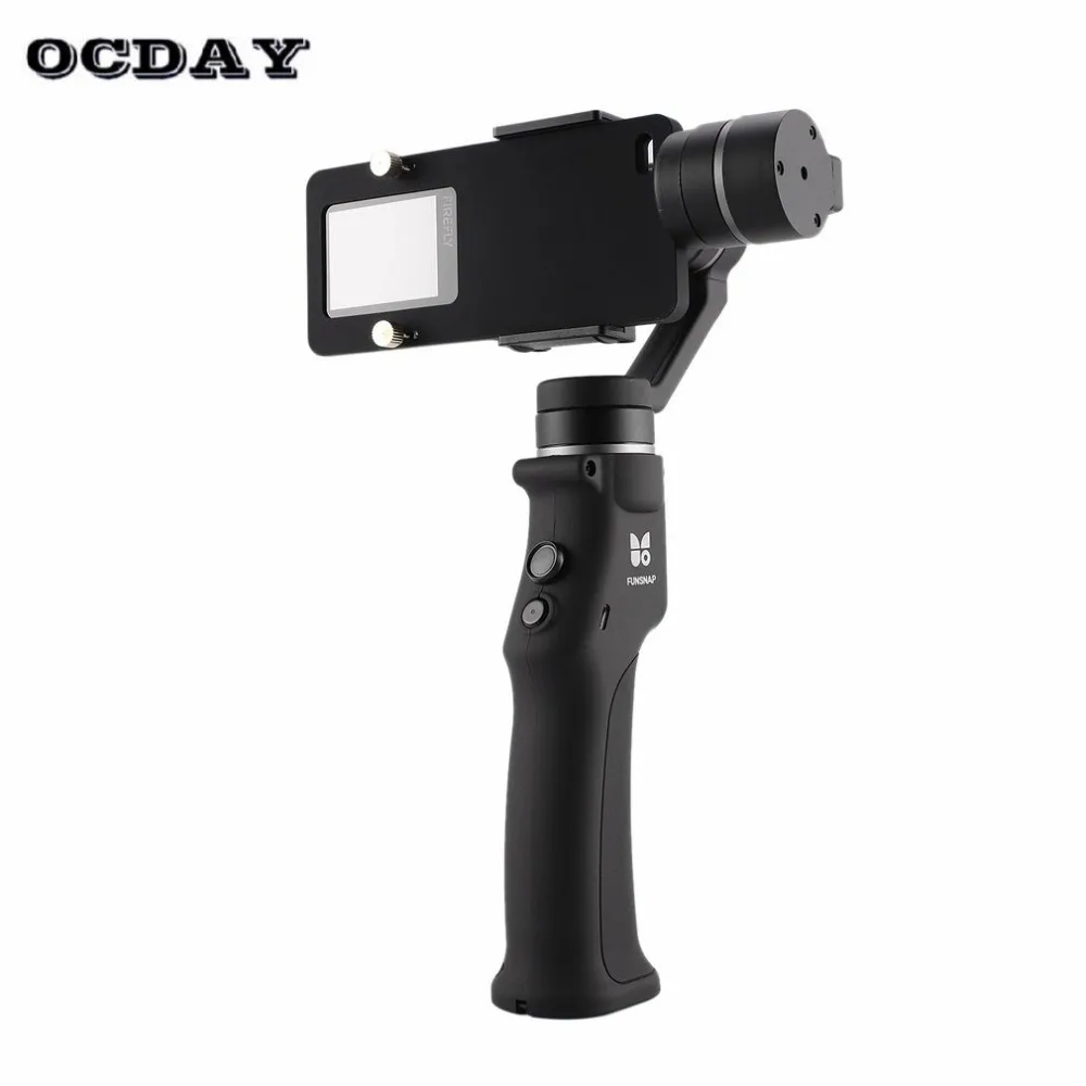 

Funsnap Capture Smartphone Brushless Stabilizer Handheld 3-Axis Gimbal with Clip Adapter Two Battery for GOPRO/Xiaomi YI Cam fz