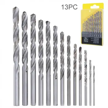 

TORO 13pcs/set HHS 4241 Twist Drill Bits Hole Qpener with Straight Shank and Plastic Box for Drilling Aluminum / Plastic / Wood