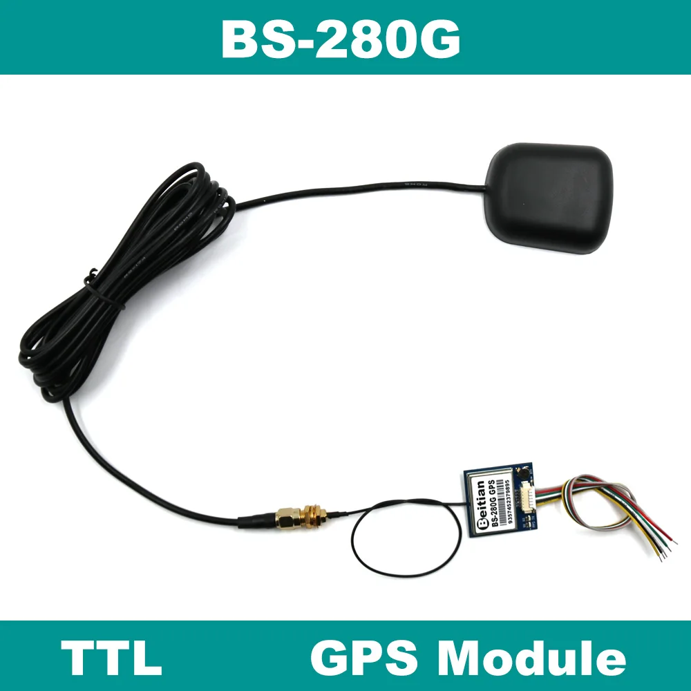 

BEITIAN TTL PPS 9600bps 4M FLASH 5.0V Second pulse Base station GPS module W/ external GPS Antenna BS-280G