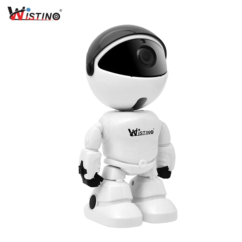 

Wistino 960P Red Robot IP Camera WIFI Baby Monitor 1.3MP Wireless CCTV IR Leds Remote Home Smart Monitoring TF Card Indoor