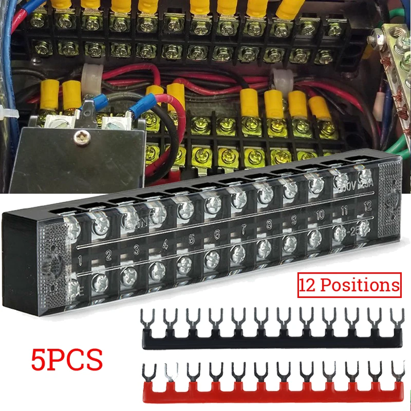 

Hot Sale 12 Points Auto Marine Power Distribution Bus Bar Terminal Block Set