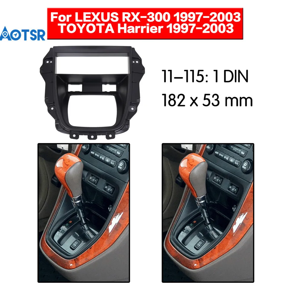 Двойной Din радио фасции для Lexus RX-300 RX300 RX 300 1997-2003 gps DVD стерео CD панель приборная панель Установка отделка комплект рамка