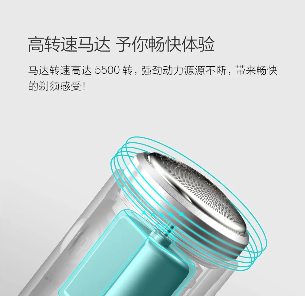 Xiaomi SO WHITE мужчины моющиеся type-c перезаряжаемые мини-электробритва сухой и влажной двойной бритья переносной для деловой поездки