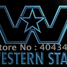 LG015-Western логотип звезда услуги Новинка светодиодный неоновый Световой значок