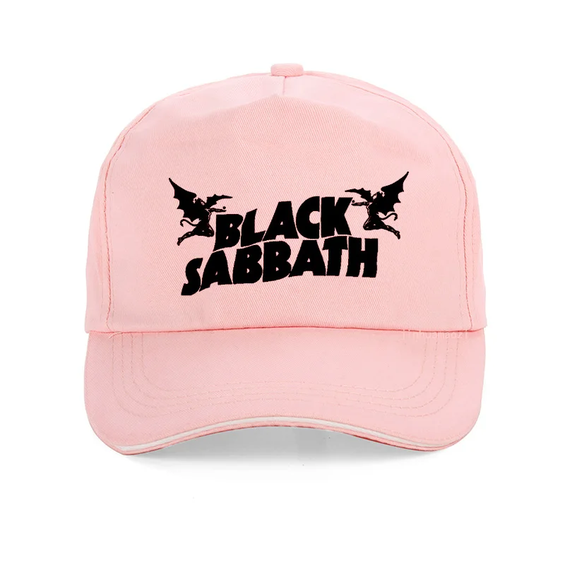 Black Sabbath Rock Band cap США Тур хэви-метал, Рок Бейсболка s хлопчатобумажная Бейсболка унисекс регулируемая бейсболка bone - Цвет: Розовый