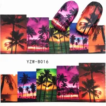 1 ชิ้น Skull ฮาโลวีนสติกเกอร์เล็บ Decals สีขาวดอกไม้ผีเสื้อเล็บตกแต่งศิลปะ m2b6(China)